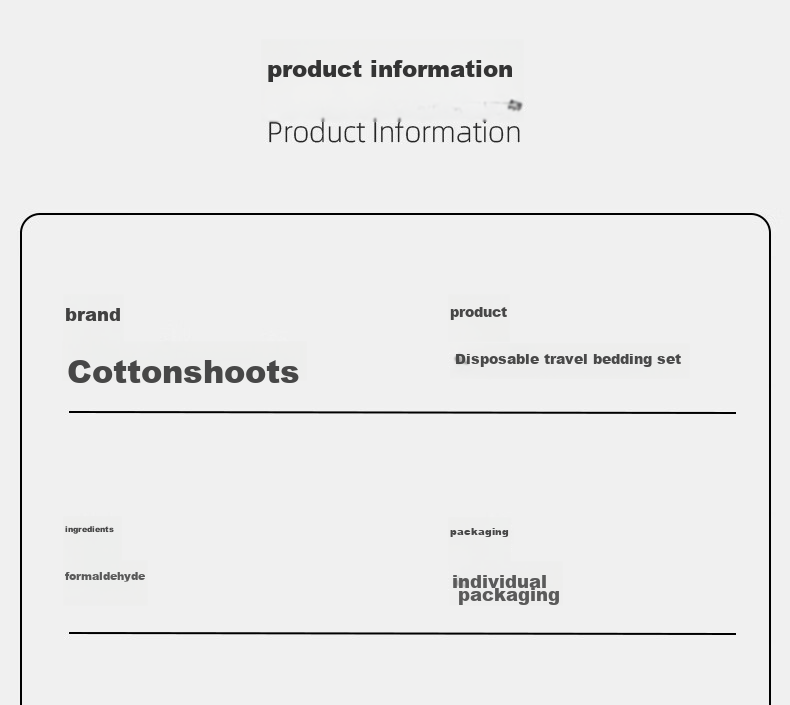 COTTON SHOOTS Disposable Bed Sheet Pillowcase Duvet Cover Travel Portable Bedding Set Thickened Dirt-Proof White Single Bed Three-Piece Set 10