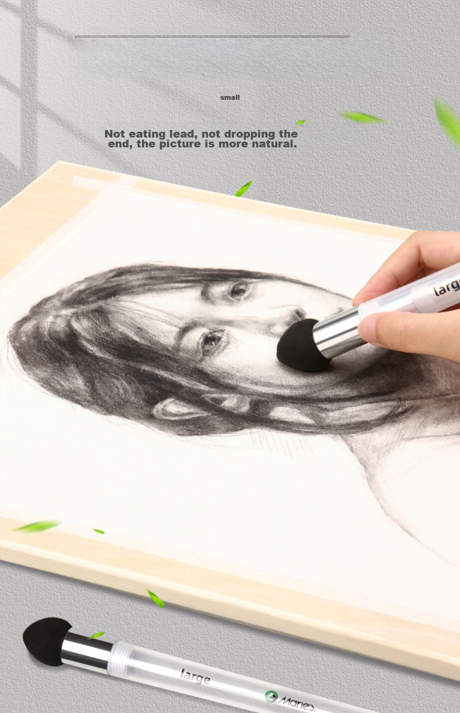 Marie's Art Student Portable Sketch Blending Brush - Sketch Blending Brush R203, Sketching, Marker Drawing 4