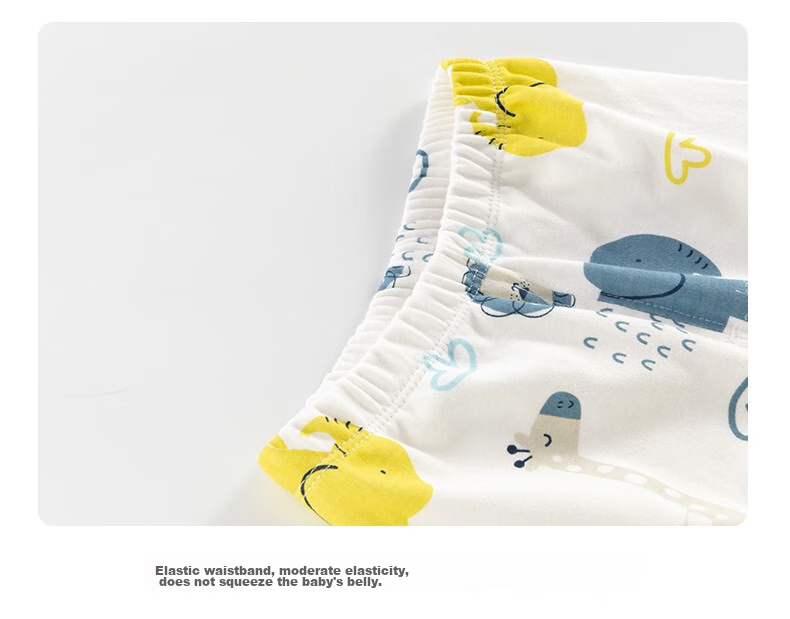 Huanxixiaoxiong 6 Months - 3 Years Old Baby Boy Autumn Underwear Set, Infant Spring And Autumn All-Cotton Class A Separate Girls Autumn Top And Pants Set 6