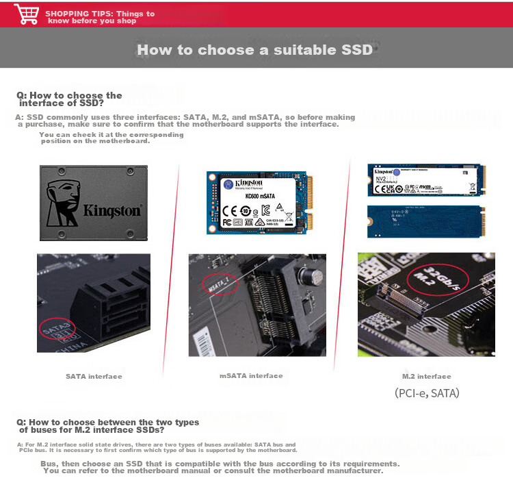 Kingston 2TB SSD M.2 (NVMe PCIe 4.0×4) NV3 Series, Read Speed 6000MB/s, AI Computer Accessory 8