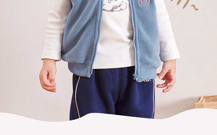 Labi Baby Children's Vest, Autumn And Winter, Boys And Girls Fleece Vest, Stand-Up Collar, Baby Warm Outerwear, Rose Red, Size 80 8