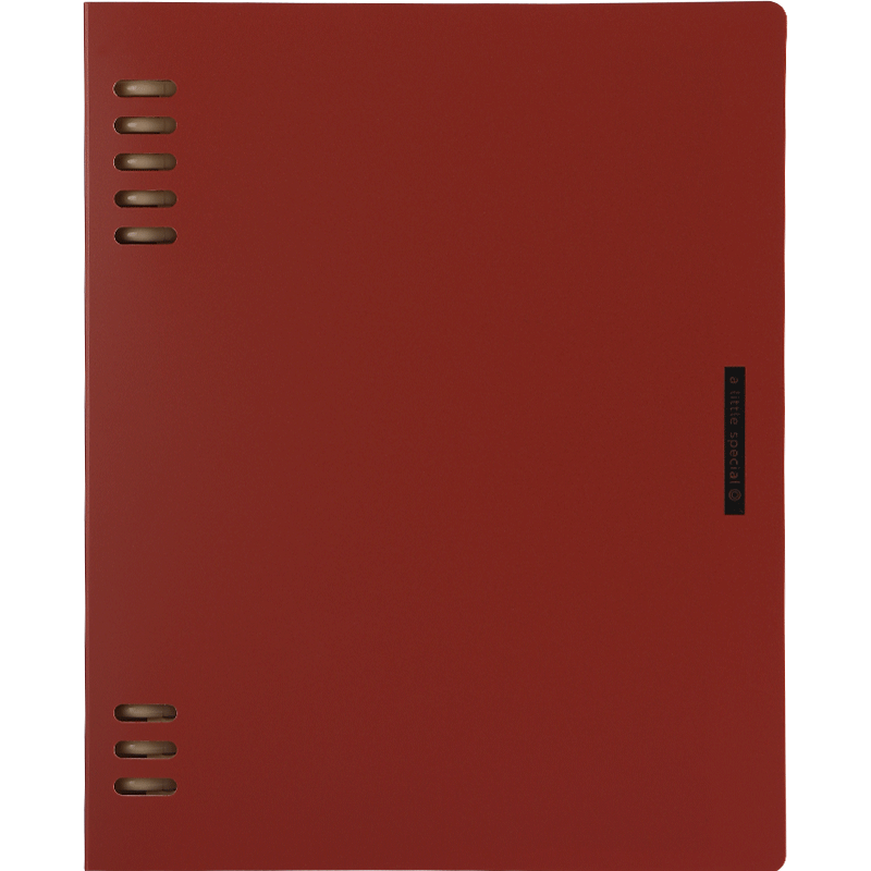 KOKUYO Yimi Xinchun A5 Loose-Leaf Notebook Office Notepad with Replaceable Pages And Index, 40 Sheets, Red, WSG-RUSP12R