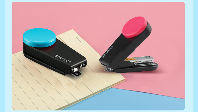 MAX Meikesi HD-10XS Compact Portable Stapler, Student Office Lightweight Portable Handheld Binding with Staple Remover, Compatible with #10 Staples, Gree 1