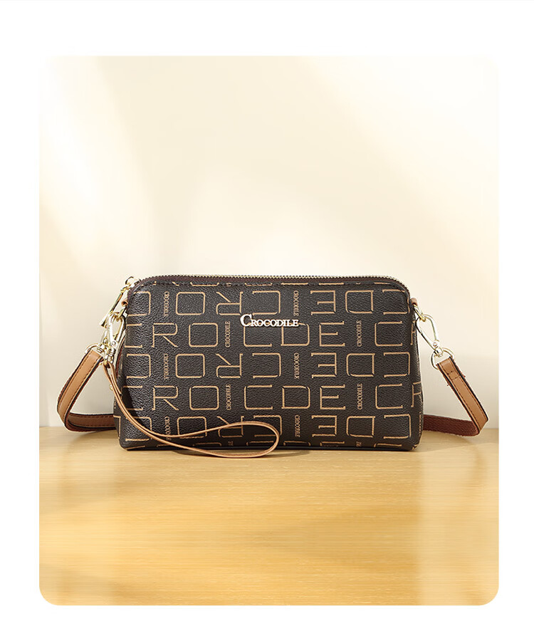 CROCODILE Goddess Festival Vintage Floral Letter Simple Crossbody Women's Handbag, Casual Underarm Bag, Shoulder Bag for Wome 3