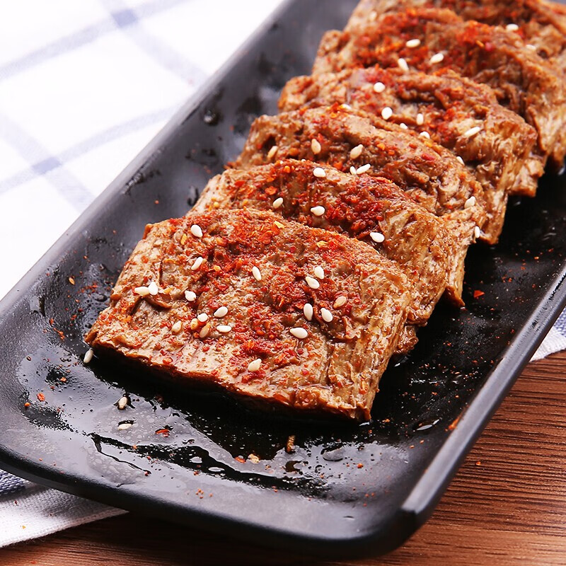 口水娃素牛排混合味210g手撕素肉豆干素食休闲零食