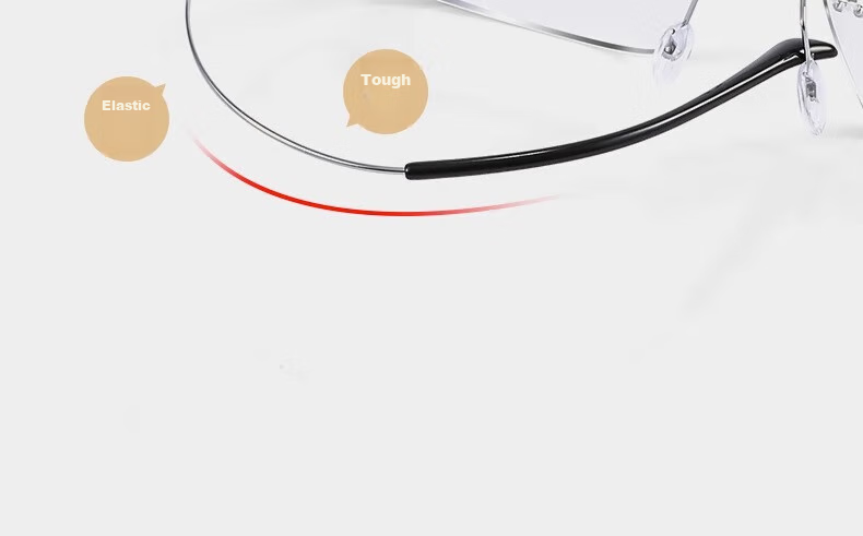 LESCA LUNETIER Imported Lenses, High-Definition Reading Glasses for Men, Bifocal Frameless Ultra-Light Glasses, Blue Light Blocking, High-End Brand for Me 19