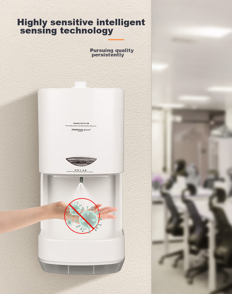 Interhasa! B3000 Automatic Sensor Hand Sanitizer Wall-Mounted Disinfection Machine Hand Alcohol Sprayer Hand Sanitizer 4