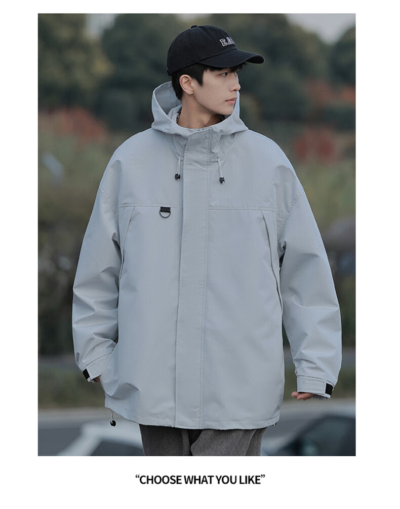 Foss Phil Men's Jacket, Spring And Autumn Outdoor American-Style Casual Coat, Workwear Loose-Fitting Menswear Clothing, 2365 Army Green M 13