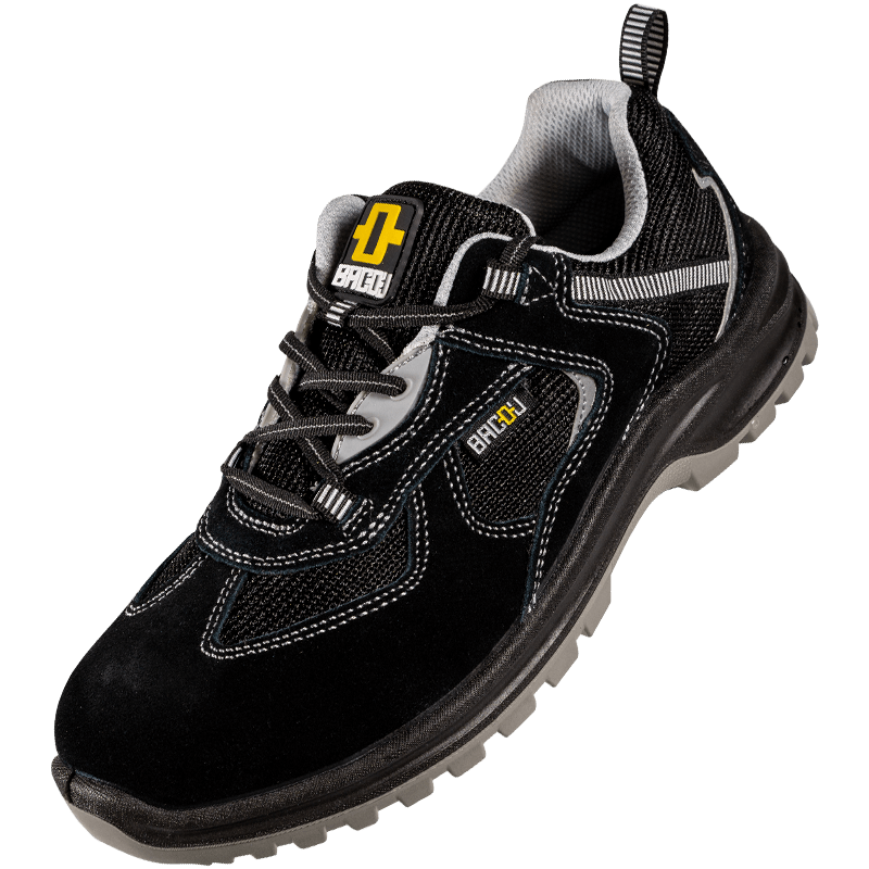 Honeywell Safety Shoes Steel Toe Suede + Mesh Double Density PU Anti-Static Anti-Smash Anti-Puncture Black Size 39 Pair X1S