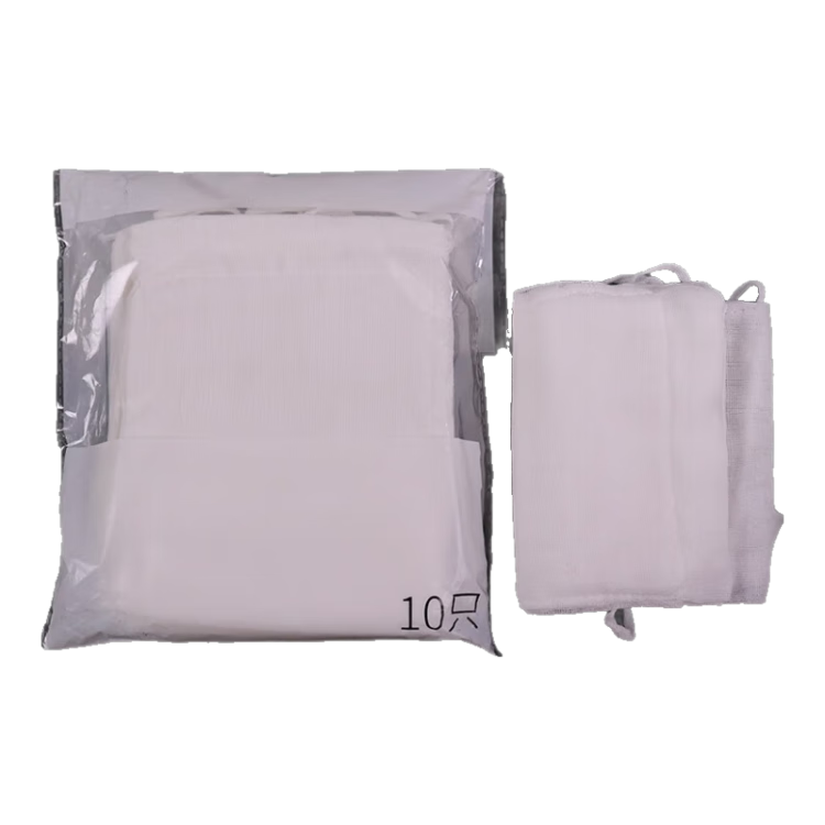 BAIGE Cotton Gauze Mask, Thickened Dust-Proof Industrial Cotton Mask, Labor Protection Product, Washable And Comfortable, [Elastic Ear Strap Style], 16 Layers - 10 Pieces, CW240544