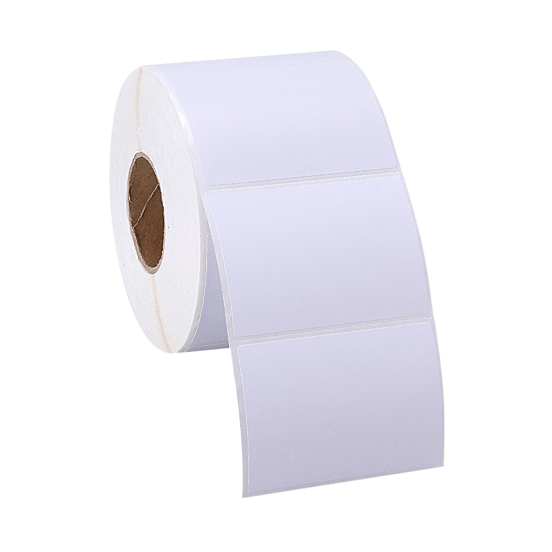 Laiterly 【Customizable】70*50*1000 Sheets*1 Roll Coated Paper Label Carbon Ribbon Label Printer Barcode Paper High Adhesive Eco-friendly Coated Paper Self-adhesive Labels