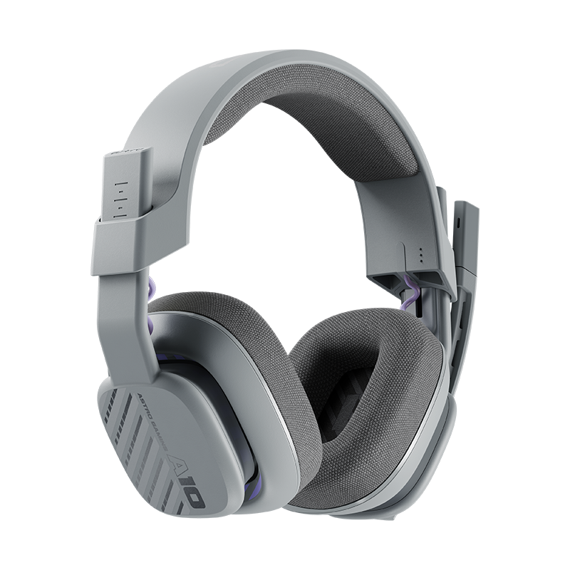 G Astro A10 Upgraded Version, Over-Ear Computer Gaming Headset, Stereo E-Sports Headphones with Noise Cancellation, PS5 PUBG Headset, Mechanical Gray - Compatible with Delta Actio