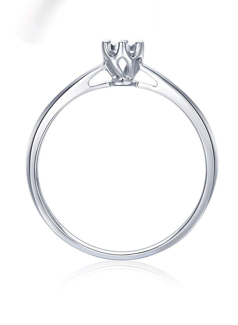 【钻石世家wr0550-001】钻石世家 自在系列白18k金钻戒 扭臂车花显钻