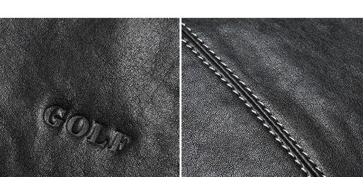 GOLF Briefcase, Men's Business Top-Grain Leather Handbag, Large Capacity Laptop Bag, Fashionable Horizontal Style Shoulder Crossbody Bag 55