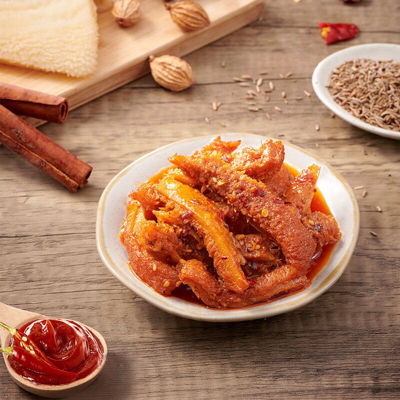 来伊份孜香牛肚香辣味105g卤味熟食肉干肉脯即食小吃独立小包装休闲零食