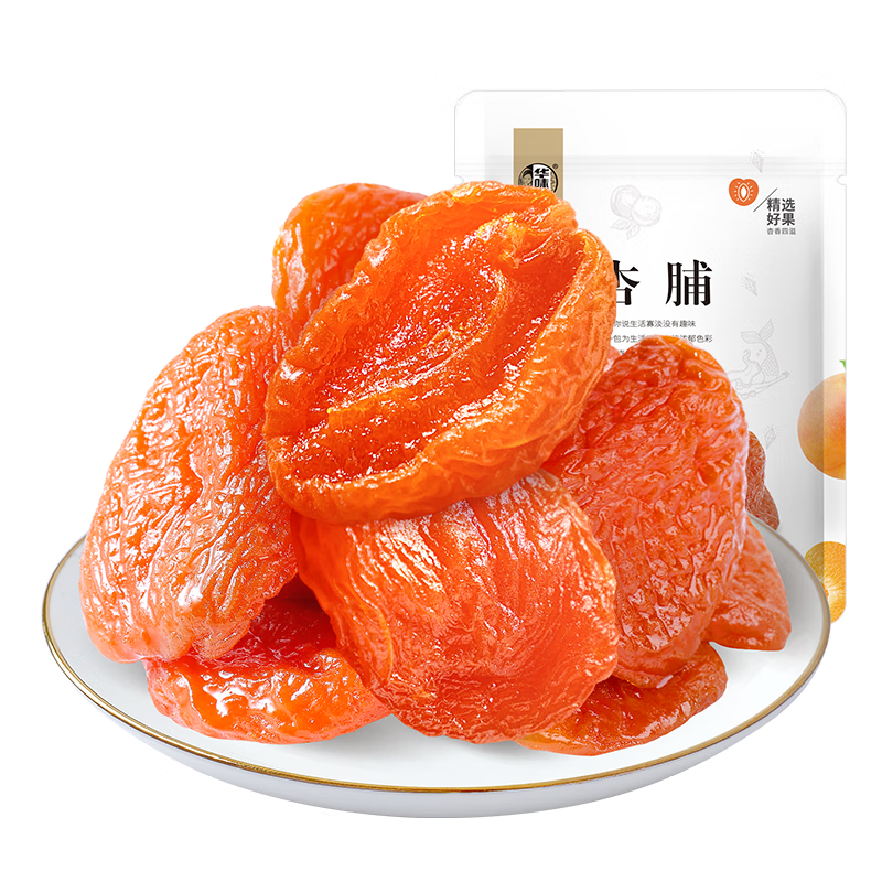 华味亨  杏脯100g/袋蜜饯果干 健康零食水果干红杏果脯杏脯果干