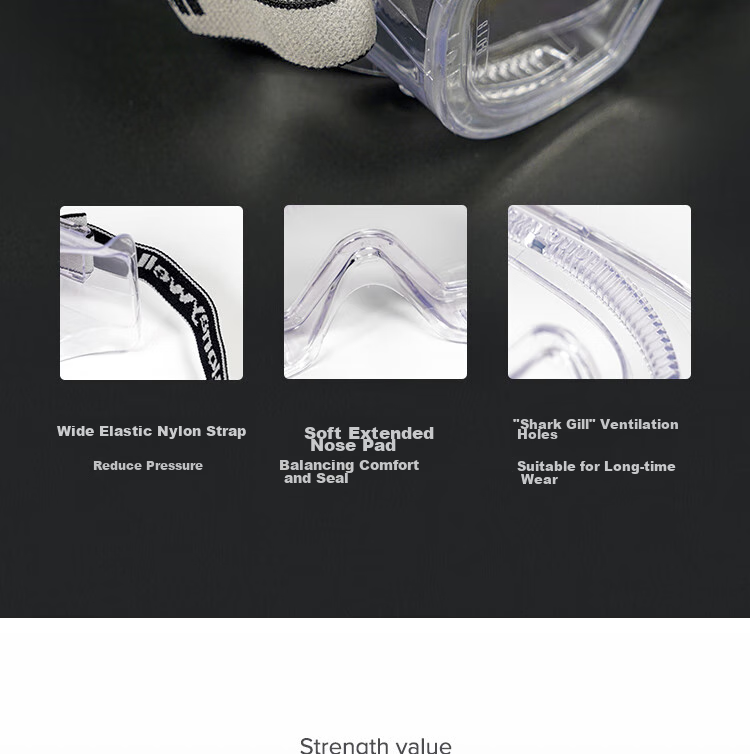 Honeywell Safety Goggles 200100, Windproof, Sandproof, Dustproof, Pollen And Catkin Protection Glasses, Anti-Fog, Splash-Resistant, LG100A Protective Eyewear, 1 Pair 16