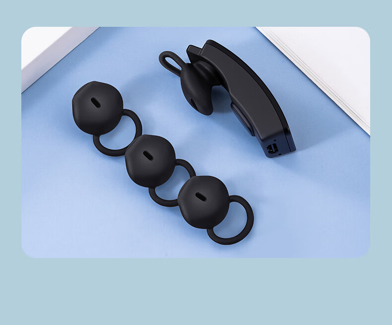 Masentek ES25 Ear Tips for Huawei B5/B3/B2/B6/B7 Band, HUAWEI Silicone Ear Covers, Sports Anti-Slip Anti-Fall Accessories, Black Large Size 1 Pair 10
