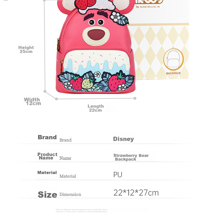 Disney Handbag, Women's Backpack, Gift Box Set, Girls' And Boys' Children's Backpack, Birthday Gift 25