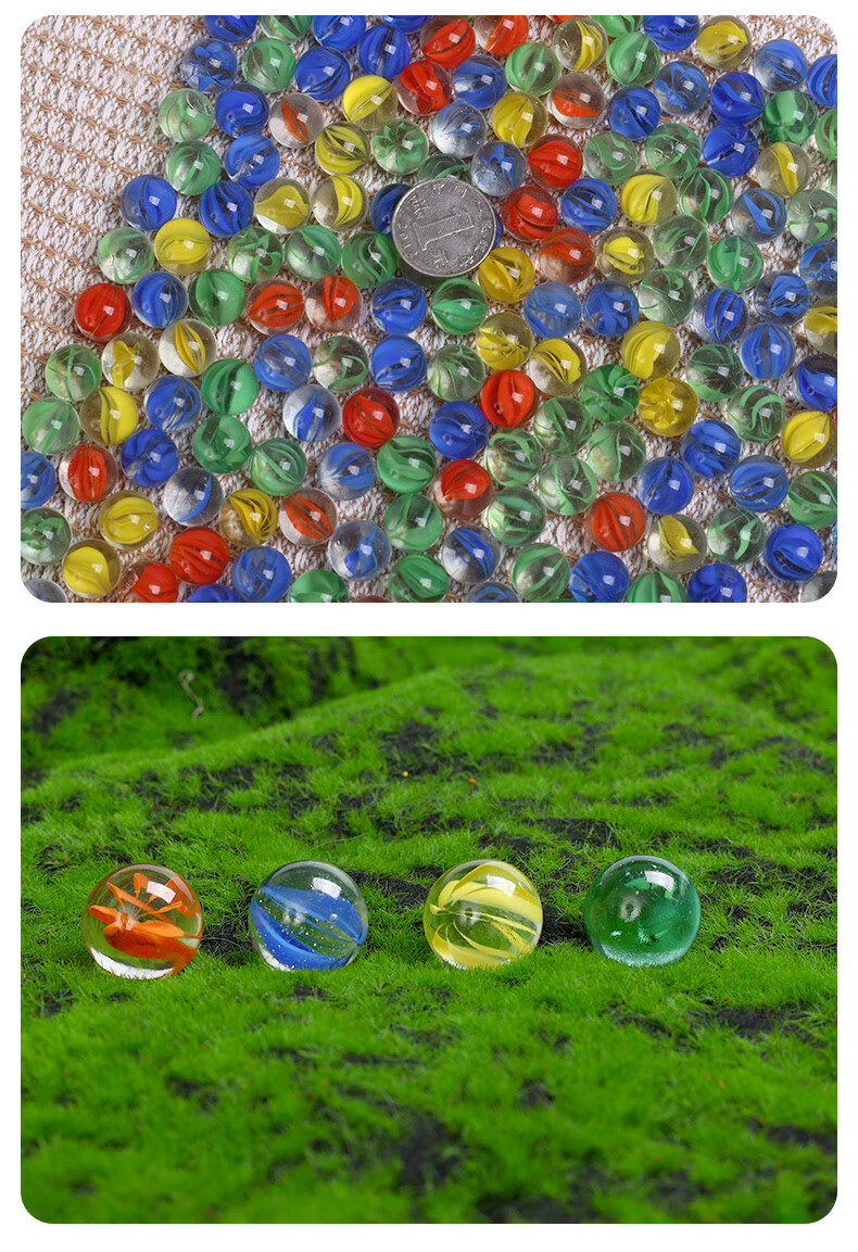 Shenglv High-Quality Glass Marbles, 25mm, 20 Pieces, for Game Console, Checkers, Gardening, Fish Tank Decoration, And Flower Arrangements 11