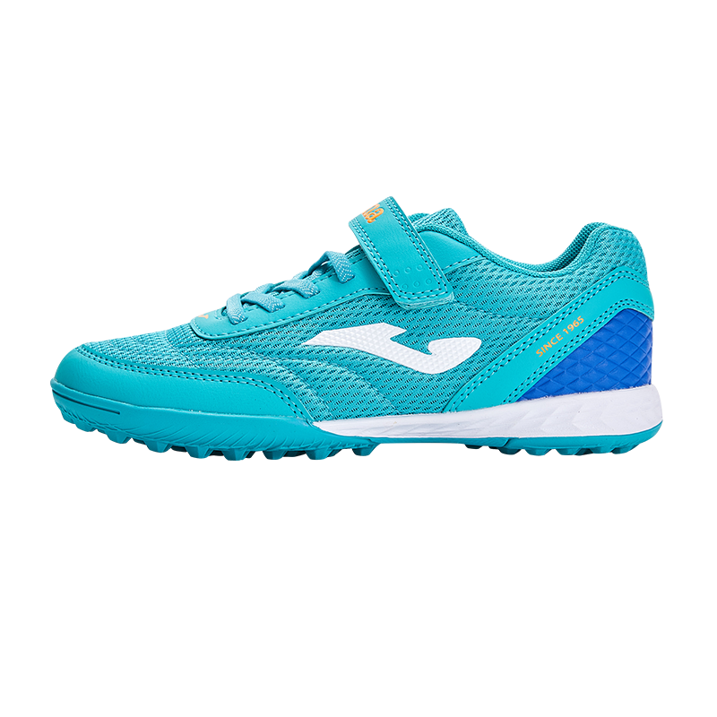 JOMA Soccer Shoes for Children TF Turf Cleats Boys Girls Youth Breathable Mesh Velcro Training Shoes Ice Green Size 37