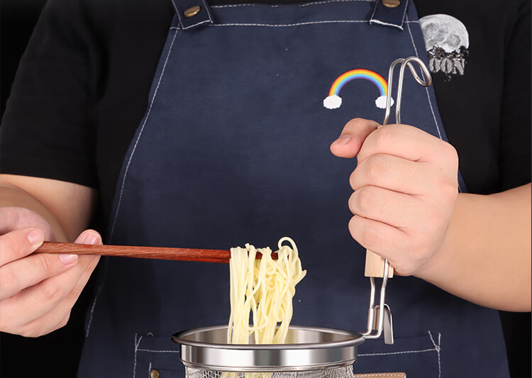 BJ 304 Stainless Steel Oil Strainer Ladle, Kitchen Filter Spoon, Skimmer, Oil Separator, Soup Strainer 2