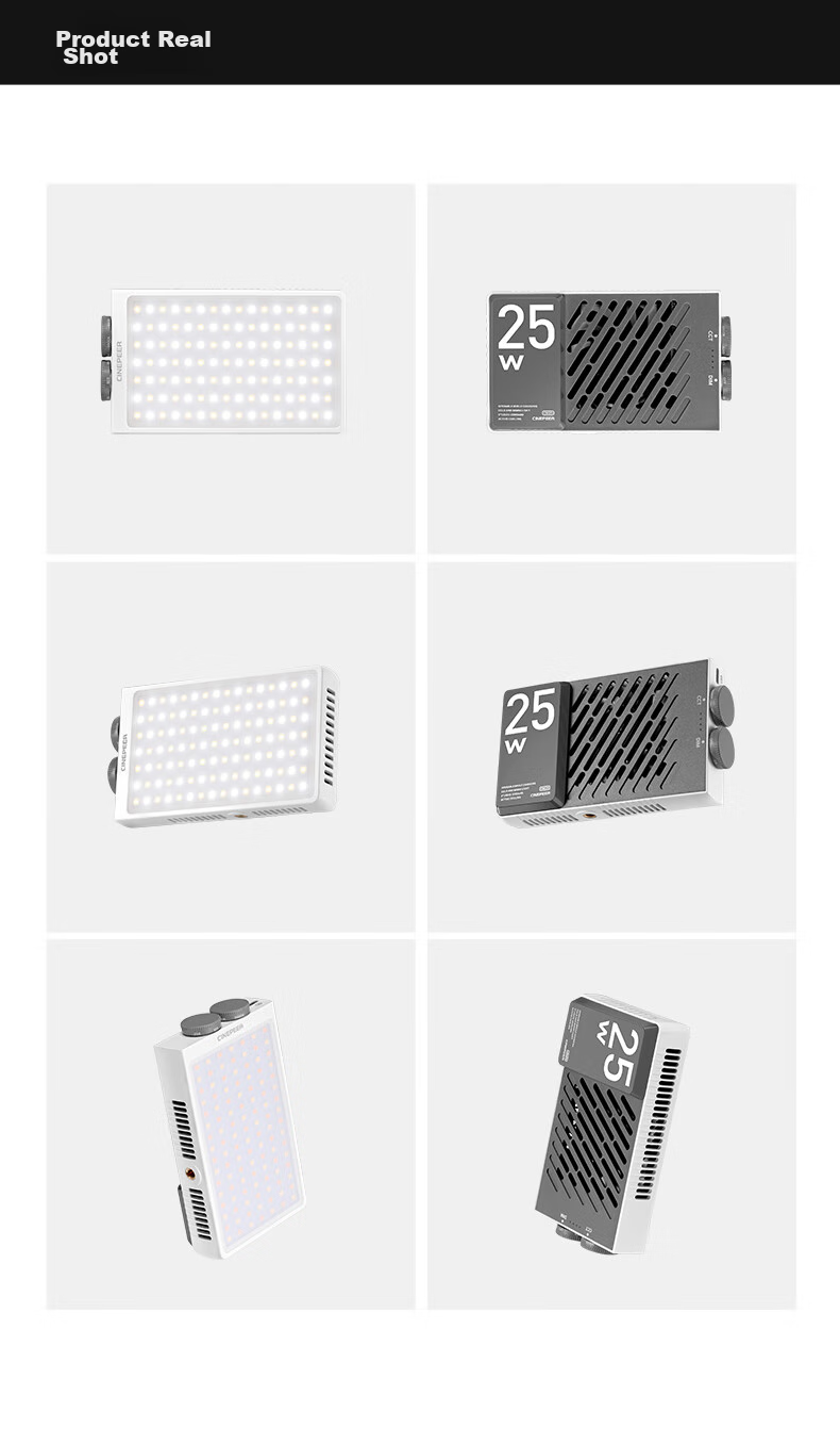 Zhiyun CM25 Live Streaming Photography Light, 25W Professional Portable Fill Light, LED Phone And Camera Small Video Light for Indoor And Outdoor Shooting, Constant On Pocket Light 17