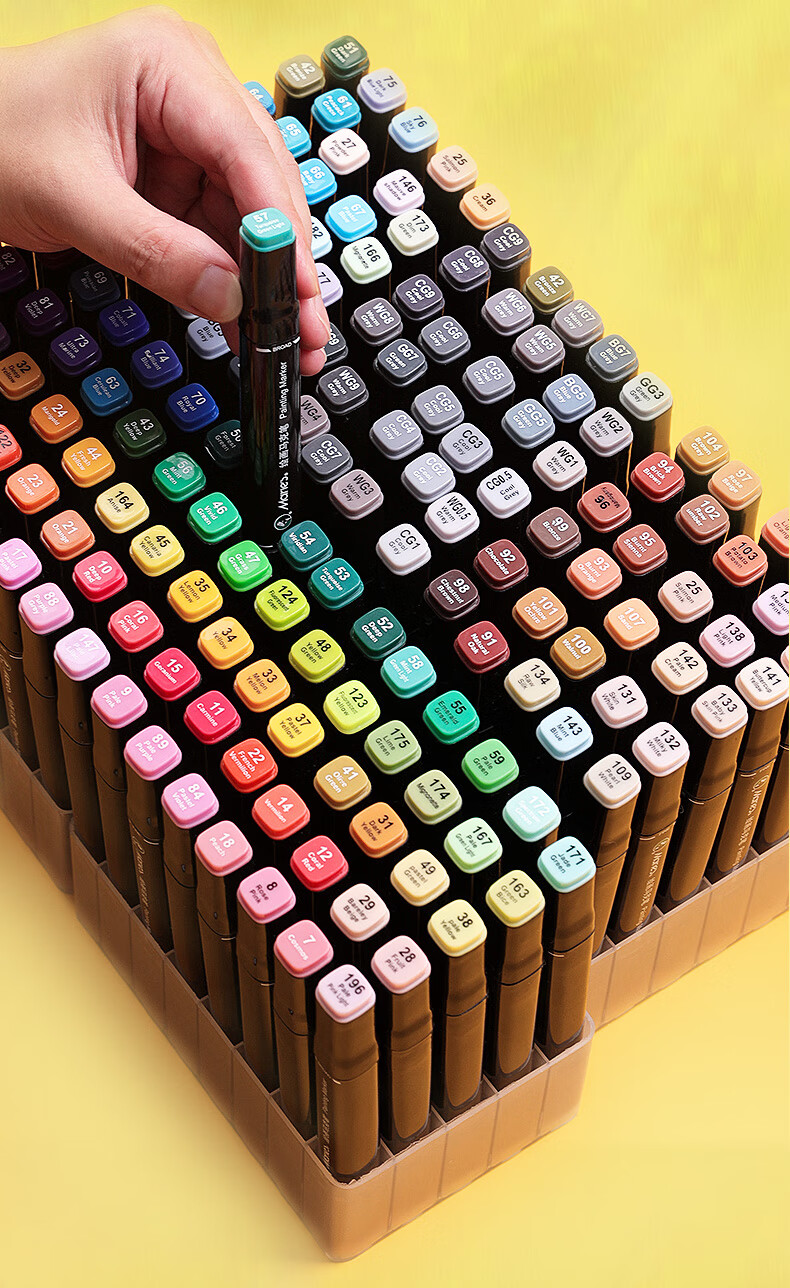 【马利c7689d-1d】马利(maries)60色马克笔套装 动漫系列双头酒精性