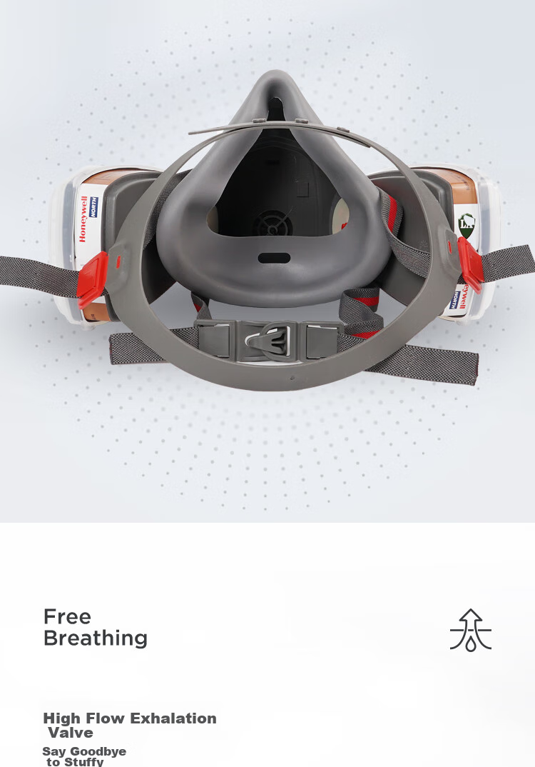 Honeywell Gas Mask Protective Respirator 550E Set, Anti-Car Paint Spray Chemical Gas Mask 6
