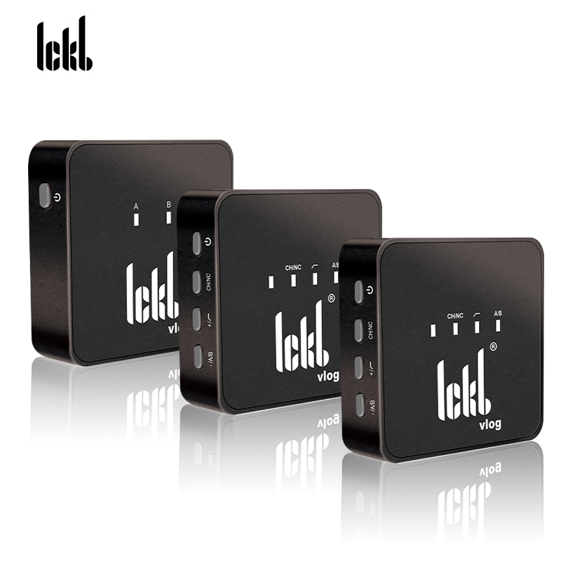 Ickb Volg Wireless Lavalier Microphone, Dual-Channel Clip-On Mic, Recording Device for Streamers, Outdoor Live Streaming, TikTok Short Video Cameras, Smartphone Bluetooth Microphone