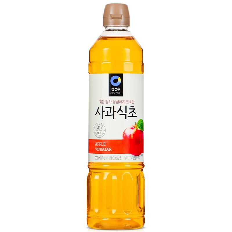 韩国原装进口 清净园 苹果醋 水果醋沙拉调味饮料900ml