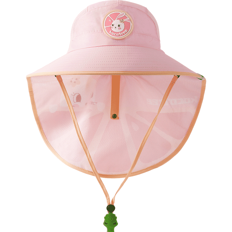 Kocotree Children's Sun Protection Hat with Wide Brim, Summer Baby Sunshade Hat for Boys And Girls, UV Protection Beach Hat