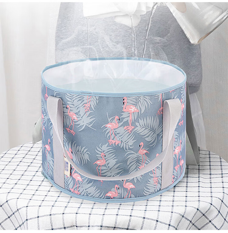 40,000km Foldable Foot Soaking Bucket Portable Insulated Foot Bath Bag for Home and Dormitory Use 8