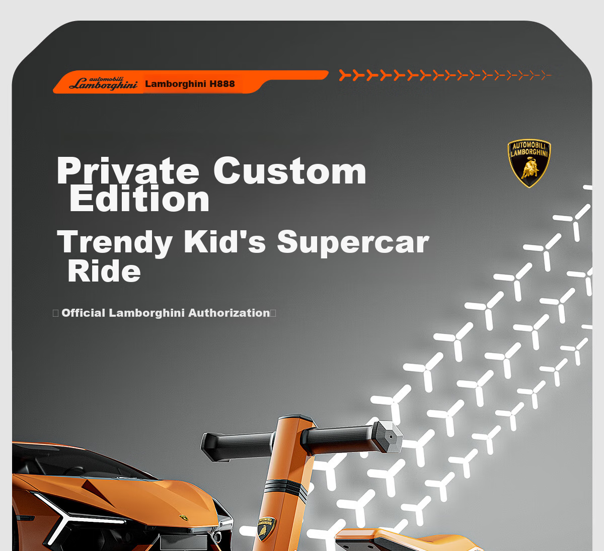 AUTOMOBILI LAMBORGHINI Children's Balance Bike for Ages 1-3, Anti-Rollover, Baby Mid-Autumn Festival National Day Birthday First Birthday Gift Gliding Walker 1
