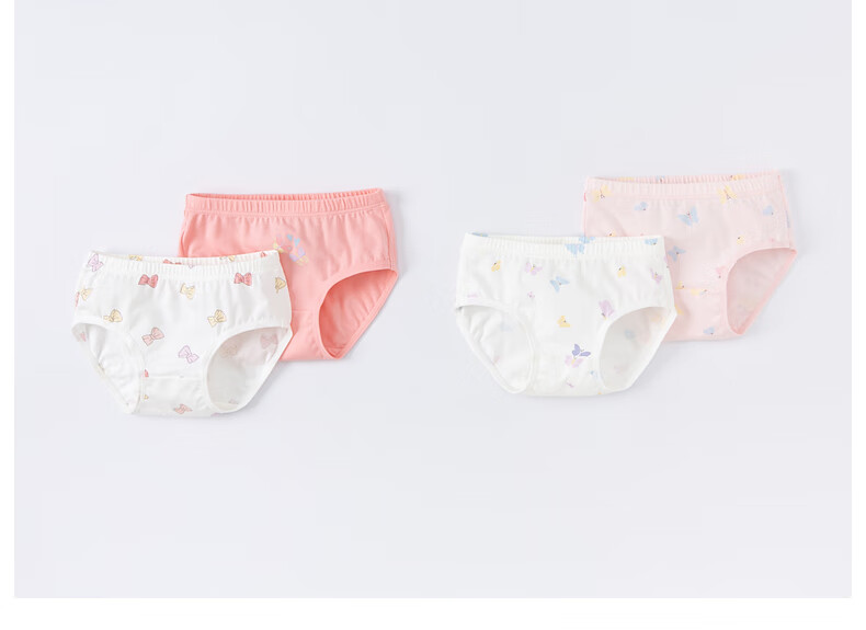 DAVE & BELLA [Two-Pack] Girls' Underwear, Baby Triangle Panties, Children's Underwear, Big Kids' Comfortable Panties 8