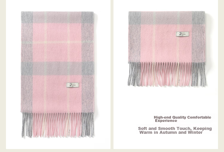 JIUMU Pure Wool Scarf for Women, Autumn And Winter Neck Warmer, Ladies' Warm Shawl, Gift for Women on Mid-Autumn Festival Or Birthday, Gift Box Packaging 15