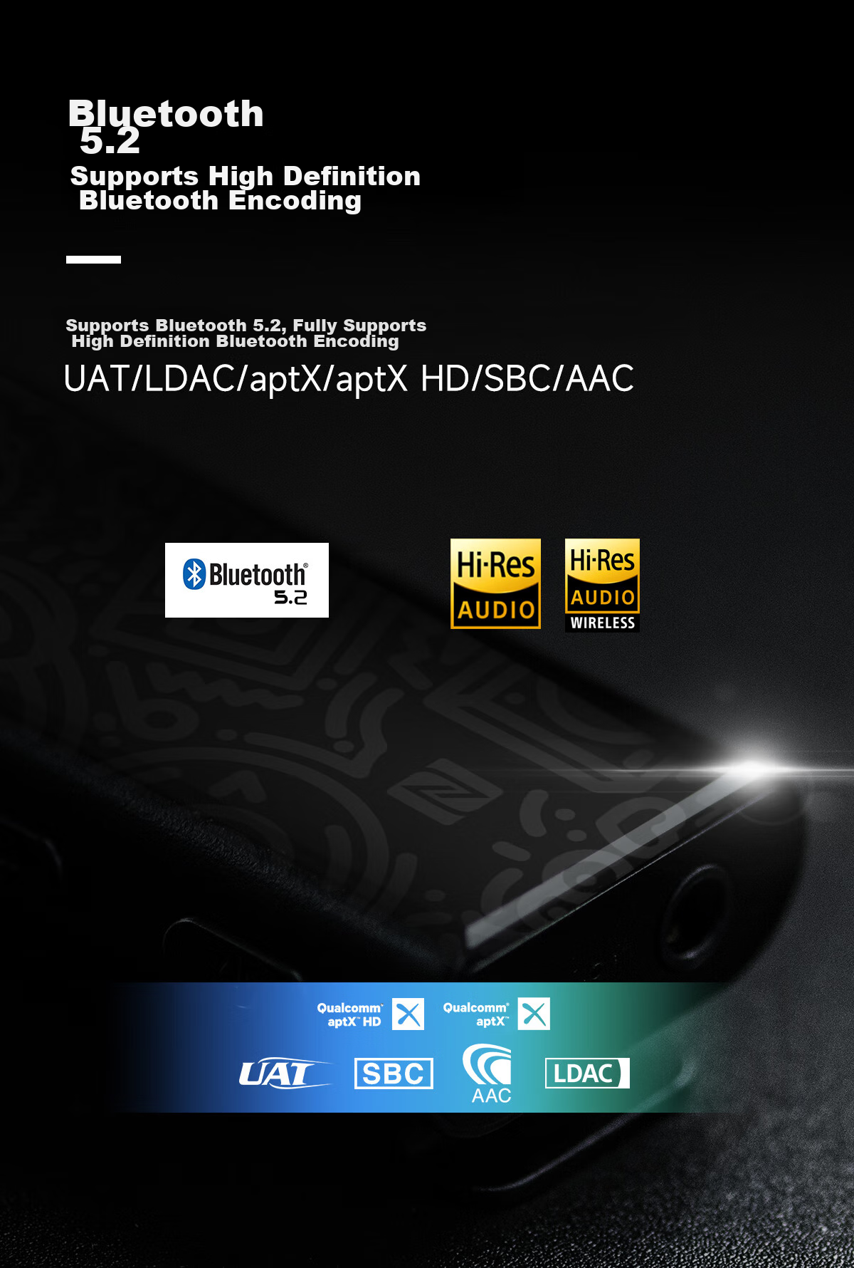 HiBy W3 Second Generation, Haibei Bluetooth Decoding Headphone Amplifier Receiver, Small Tail DAC, Computer Sound Card, Home And Car Use, NFC Pairing, Noise Reduction for Calls, Bluetooth 5.1, Cheese Yellow 7