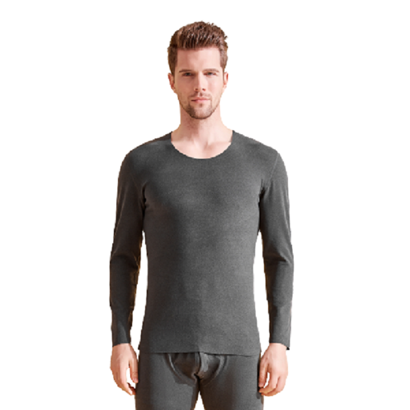 Hengyuanxiang Ice Silk Short-Sleeve T-Shirt, Men's Underwear Undershirt, Modal Cotton Thin Base Layer, Summer Pajamas, White