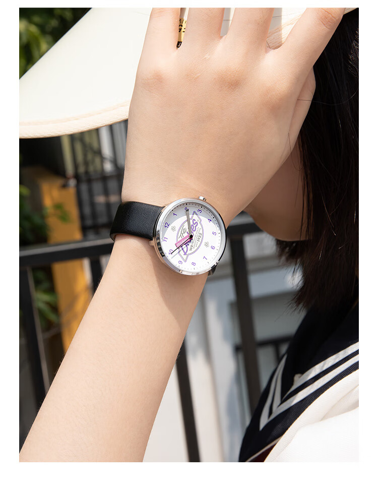 Dickies Student Watch, Exam Watch, Fashionable And Simple, Waterproof Leather Strap Quartz Watch, Birthday Gift for Girls, CL-522L1 4