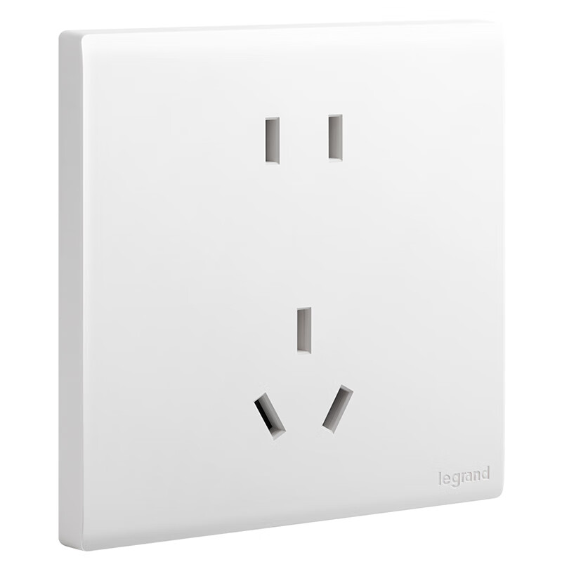 LEGRAND Switch Socket Panel Simple Joy Series Ceramic White 86 Type Wall Socket 10A Five-Hole Socket