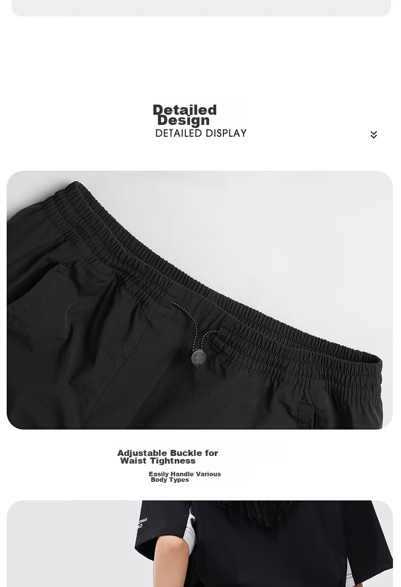 CAMEL [Paratrooper Pants] Quick-Dry Cargo Pants for Women, Loose Wide-Leg Trousers, Outdoor Hiking Climbing Long Pants, Parachute Pants 9196 18