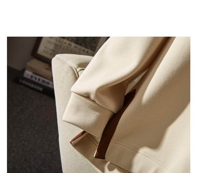 Dme [Split-Style Craftsmanship] Spring And Autumn Hooded Loose Casual Slightly Elastic Long-Sleeve Women's Sweatshirt, Light Water Green, S 38