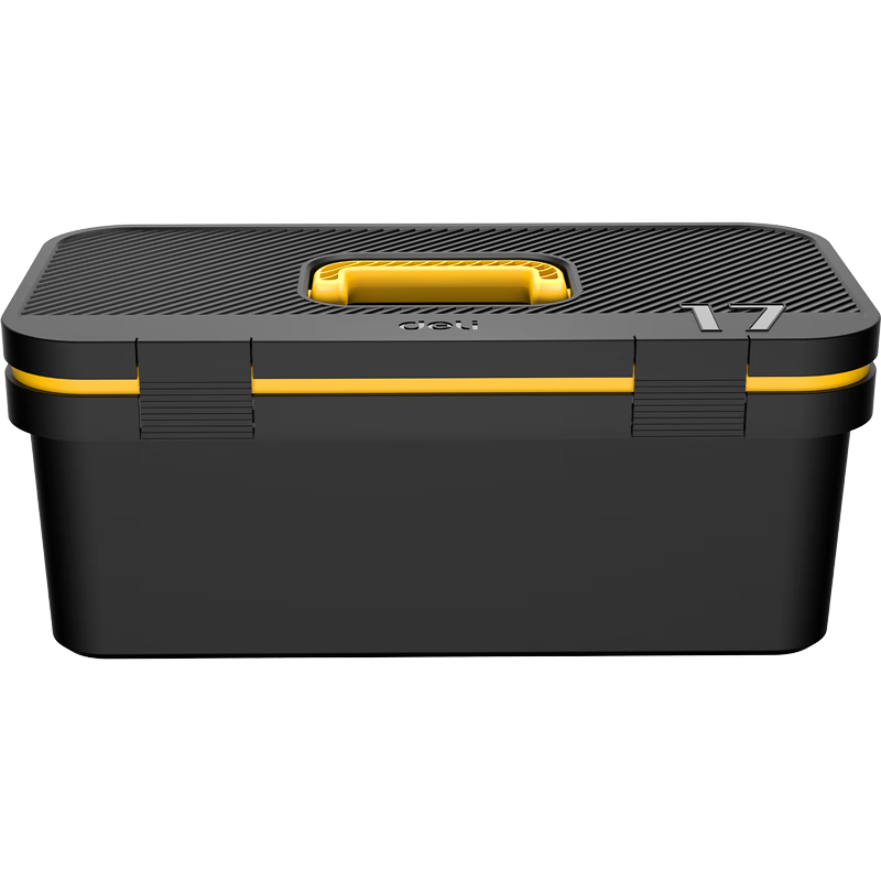 Deli Home Tool Box, Stylish Empty Plastic Storage Box, Multifunctional Hardware Organizer, 17 Inches, DL432817