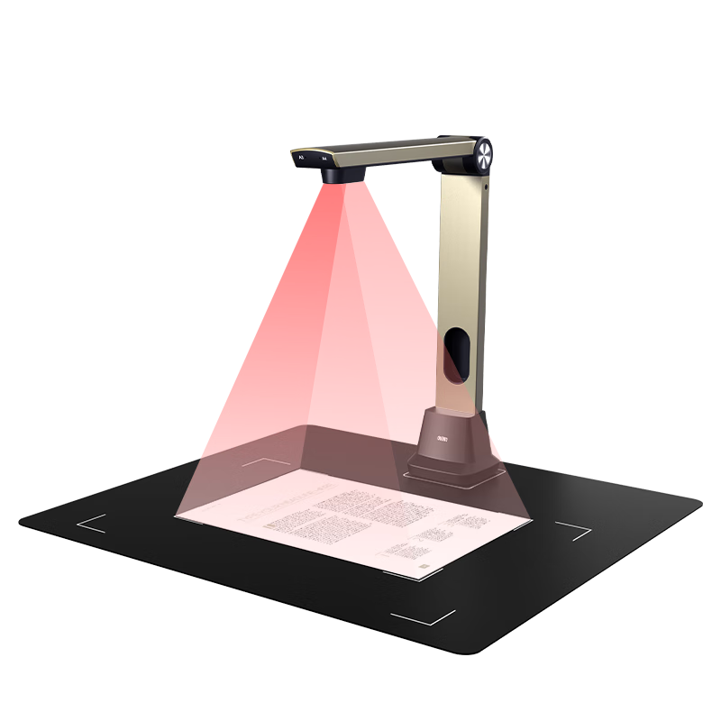 Deli Scanner High-Speed Camera, Book Scanner Video Stand, 22 Million Ultra-Clear Dual Cameras Automatic Continuous Scanning, Curved Books And Magazines Automatic Flattening And Page Separation, GK201