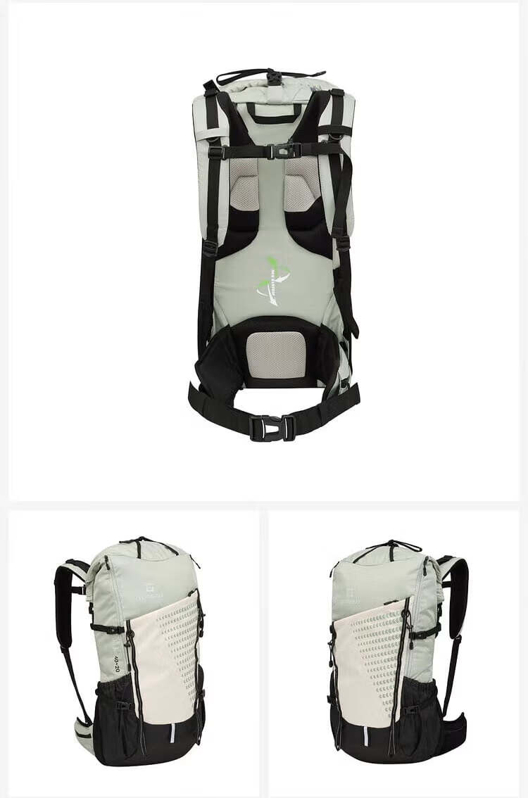 TOREAD Hiking Backpack, Outdoor Trekking Professional Rucksack, Waterproof Breathable Shoulder Bag, 40L Large Capacity Travel Bag, Rock Grass Gree 16