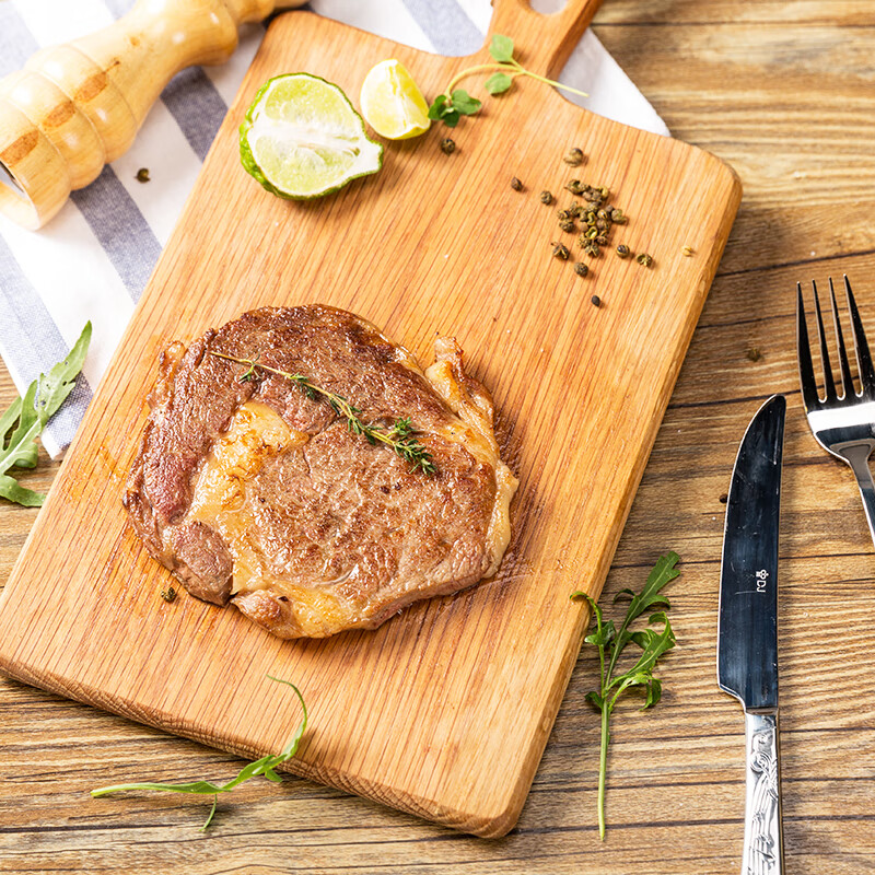 天谱乐食澳洲/新西兰精选草饲眼肉原切牛排 200g健身食材草饲牛肉生鲜