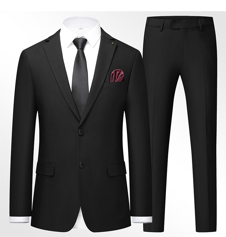 FIRS Men's Suit Set, Slim Fit Professional Formal Wear, Business Attire for Groomsmen And Groom, Wedding Attire for Me 15