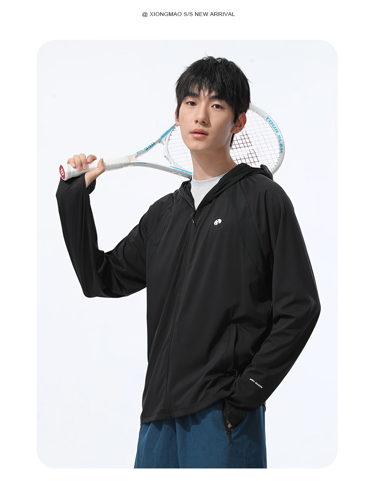 CAMEL [Panda Collaboration], Cool White Outdoor Sun Protection Clothing for Men And Women, UV-Resistant Ice-Cool Sun Protection Garment 32