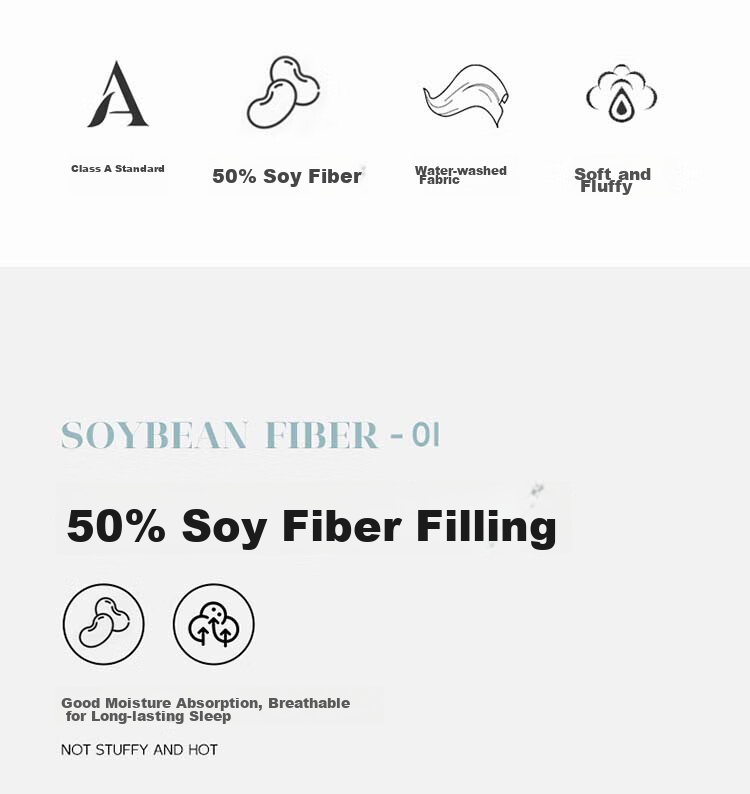 Dohia Soybean Fiber Comforter, Grade A 50% Soybean Fiber Spring And Autumn Double Bed Quilt, Approximately 4.8 Jin, 229*230cm 2