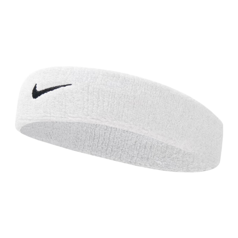 NIKE Sports Sweat-Absorbing Headband, Running Fitness Hair Tie, Prevents Sweat from Getting on Face, New White N1012407101OS